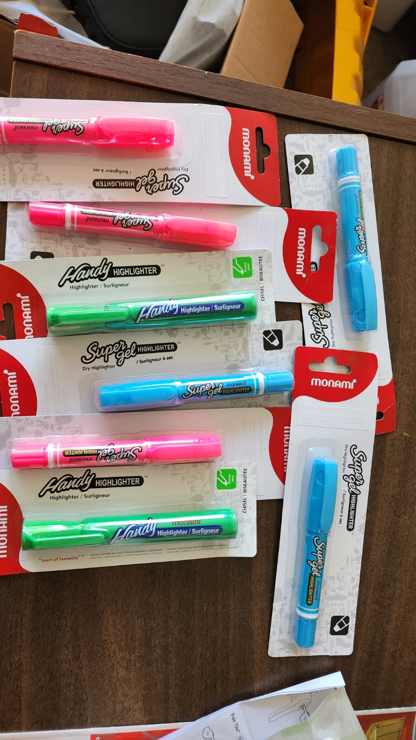 Monami Super Gel & Handy Highlighters