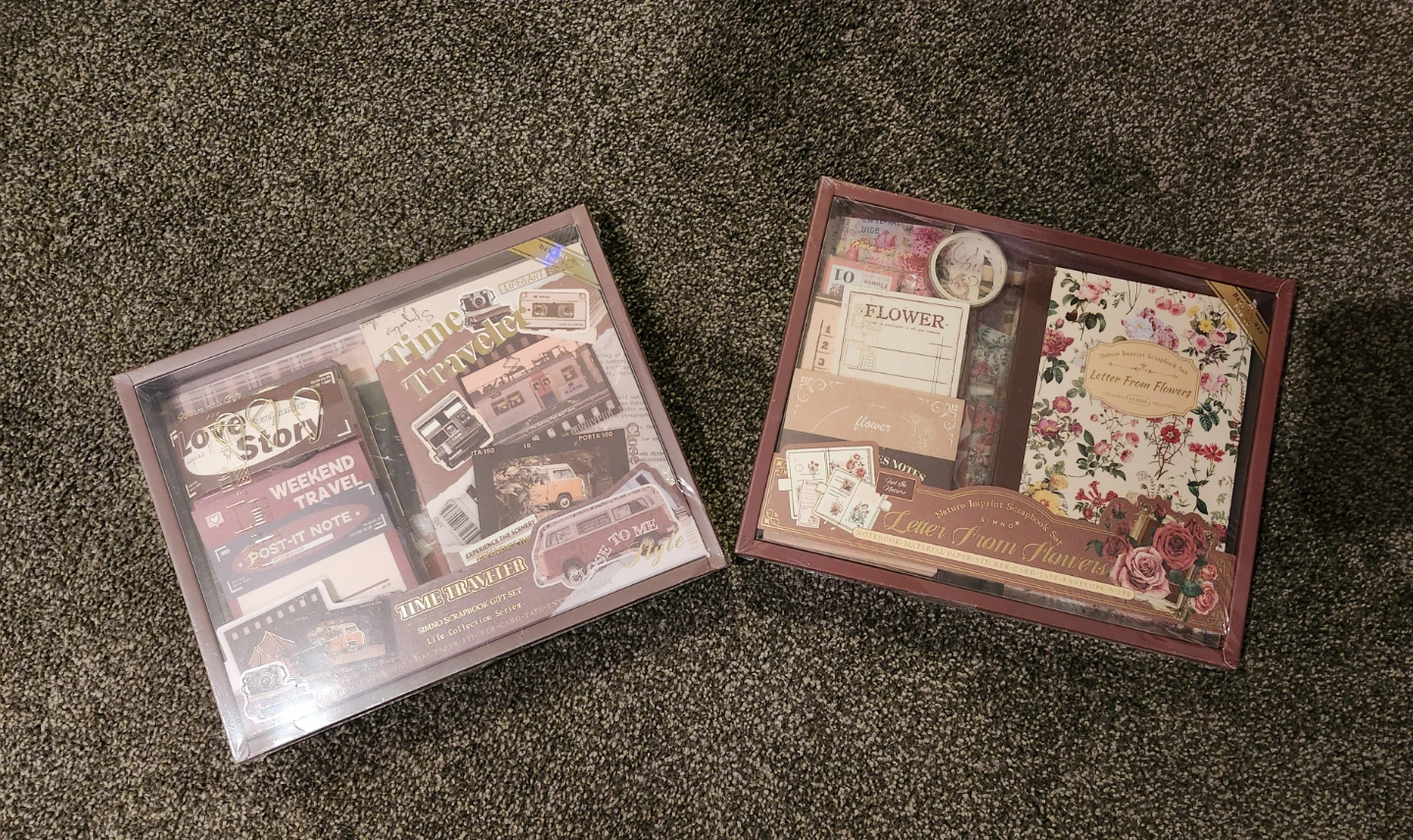 Simno Scrapbook Gift Set - Time Traveler & Letter From Flowers