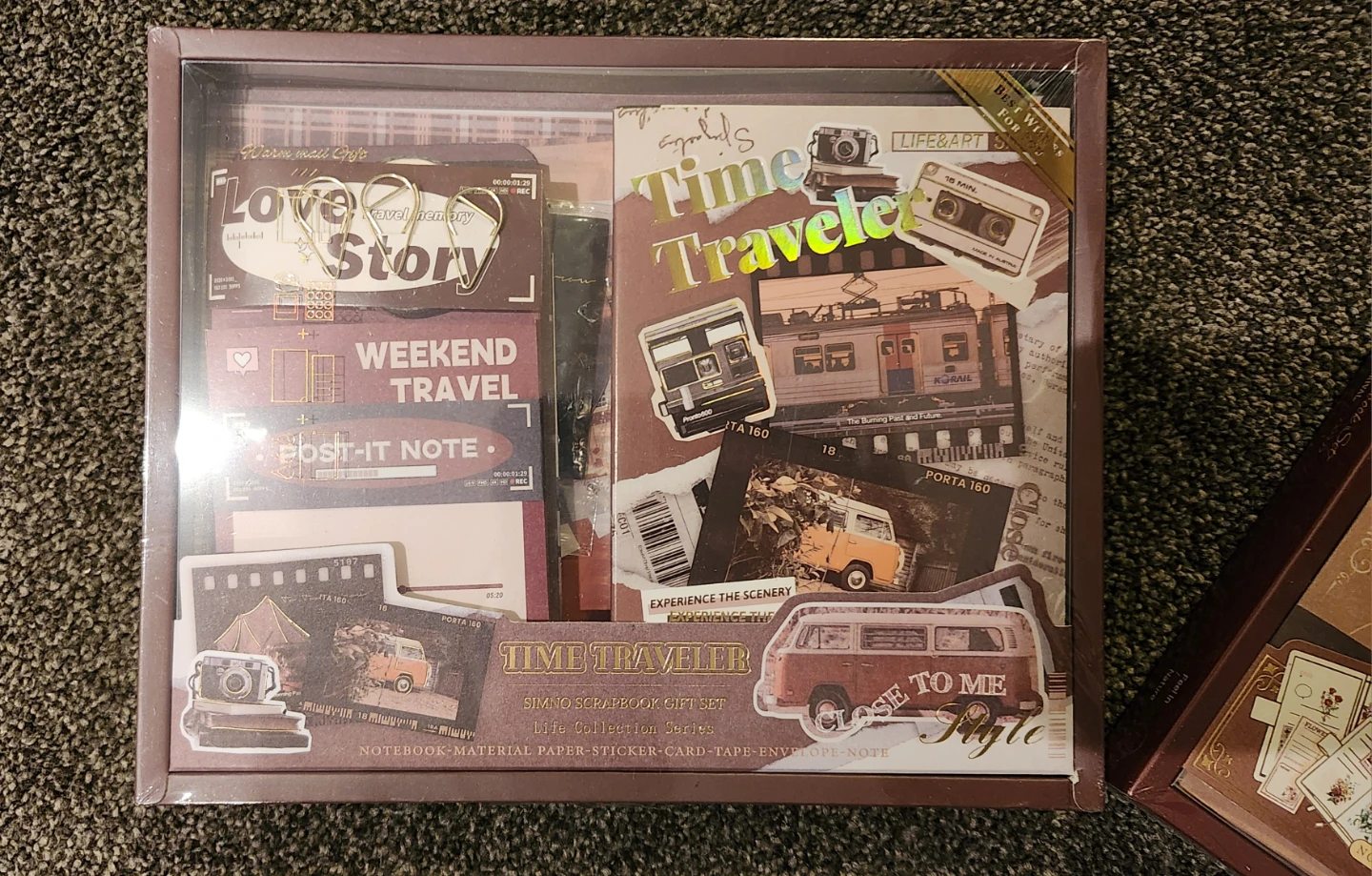 Simno Scrapbook Gift Set - Time Traveler & Letter From Flowers - photo 2