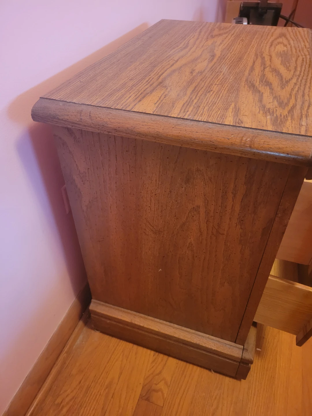 Wooden 2 Drawer Nightstand - photo 4