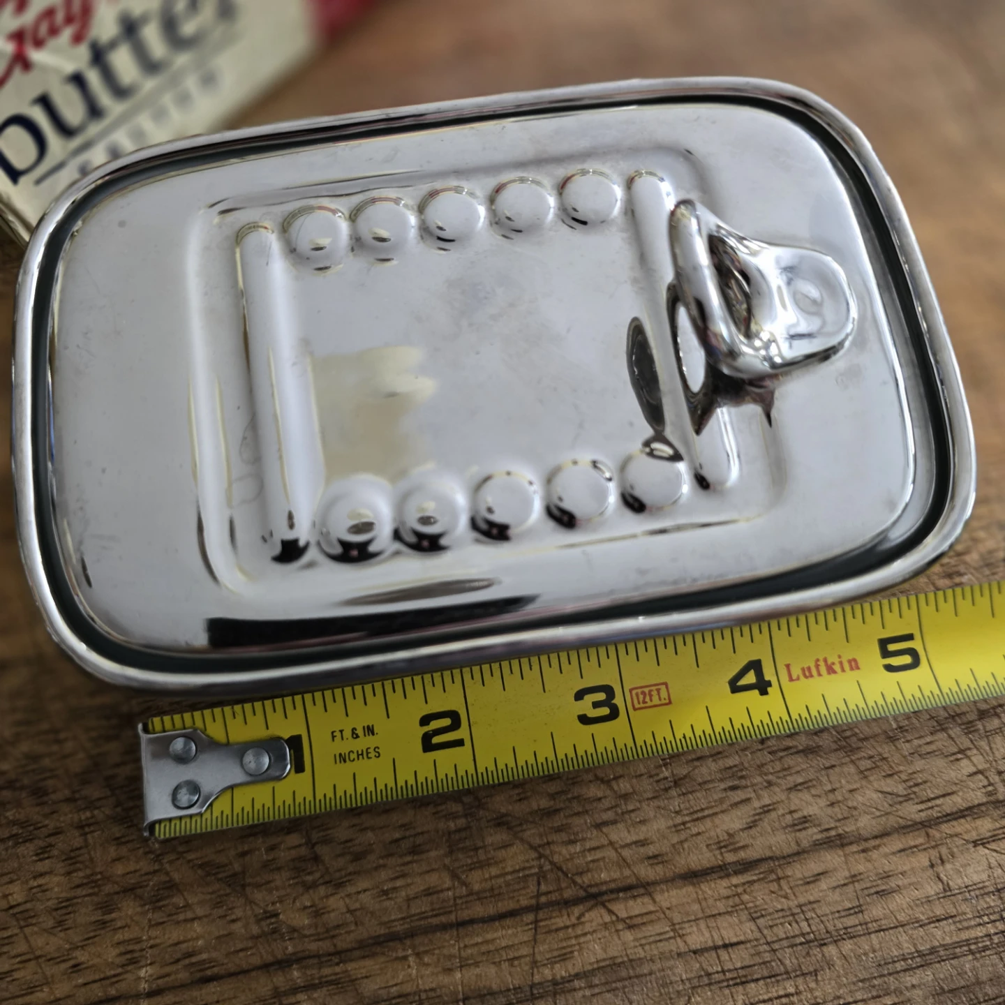 Super Rare!!! Glass Butter Dish Sardine Style - photo 3