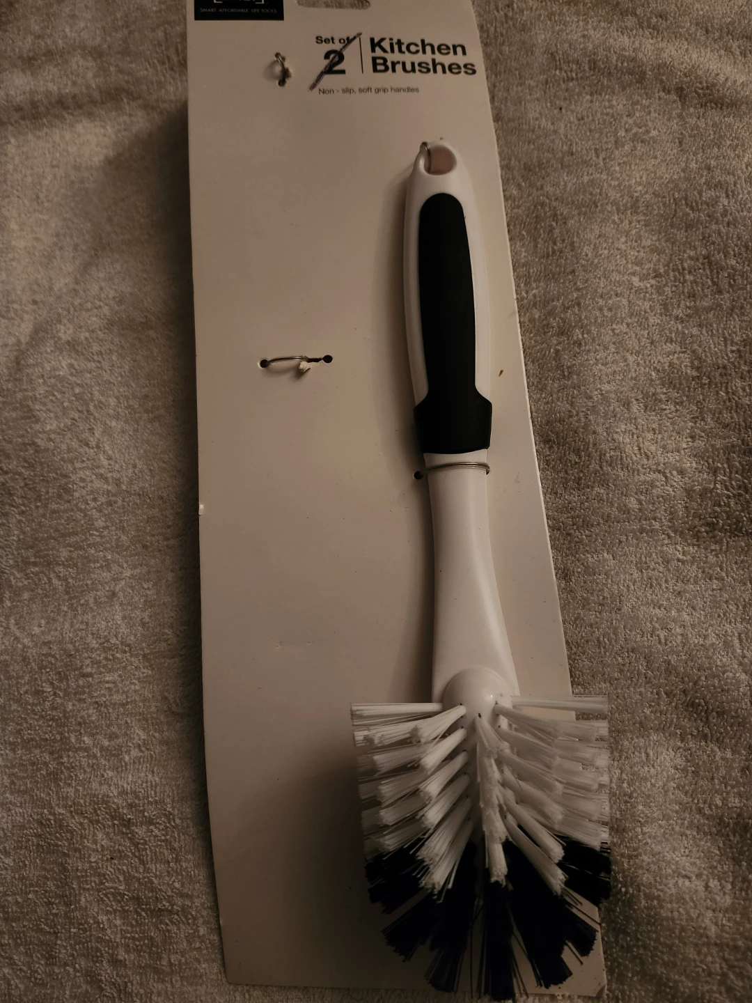 NEW Dishwashing Brush Kitchen, black & white ⚽️