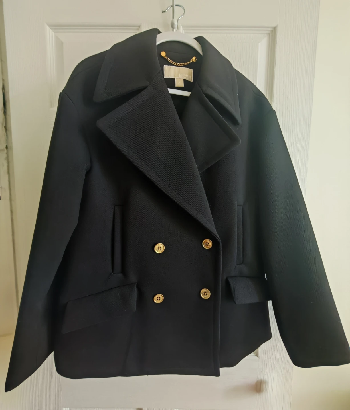 Michael Kors Black Double-Breasted Jacket - Size M