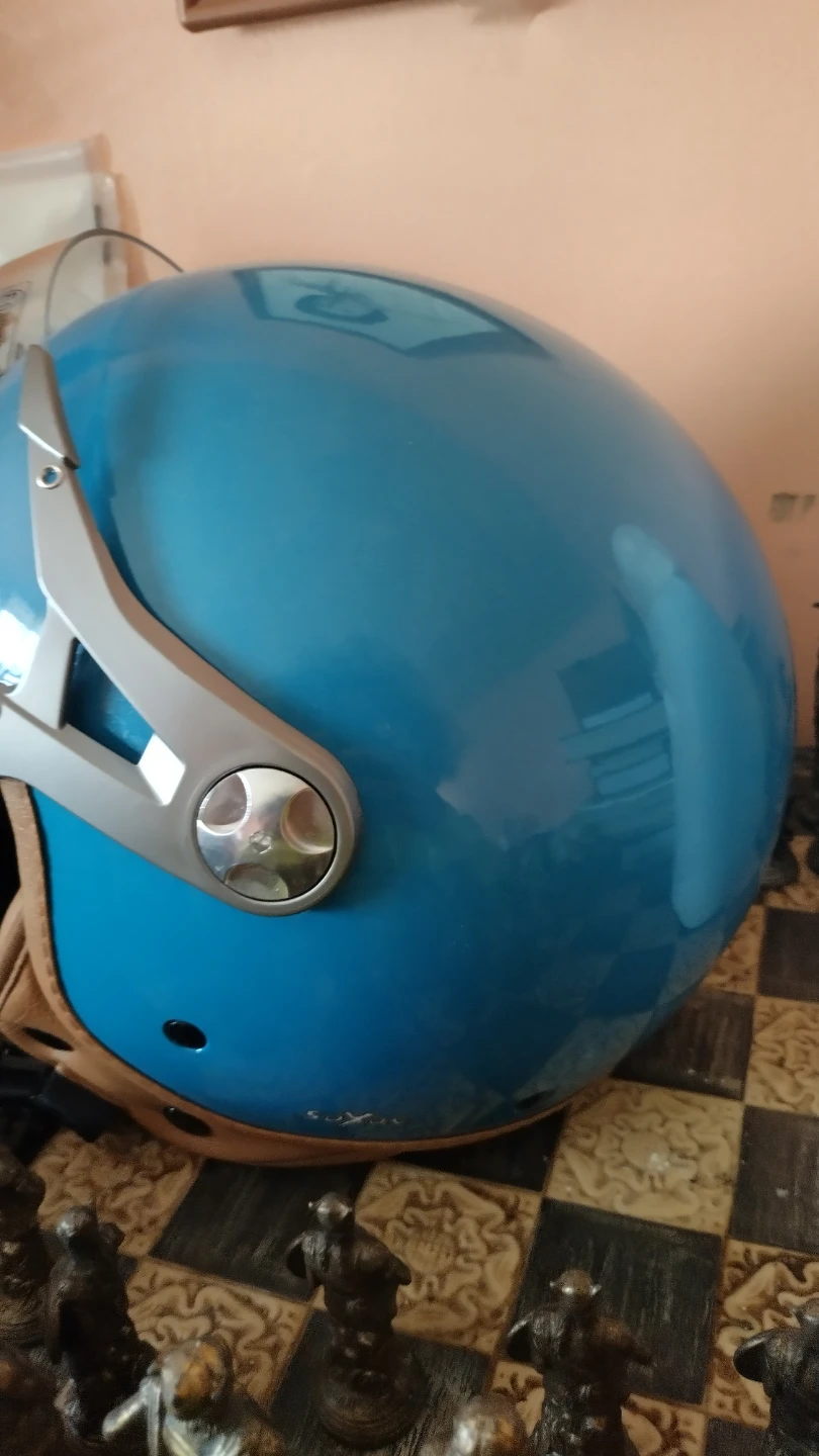 SOXON Blue Motorcycle Helmet Small - Medium Size Blue - photo 5