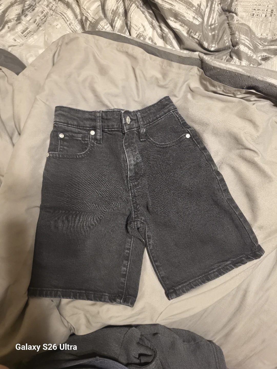 Baby and kids Black Denim Shorts