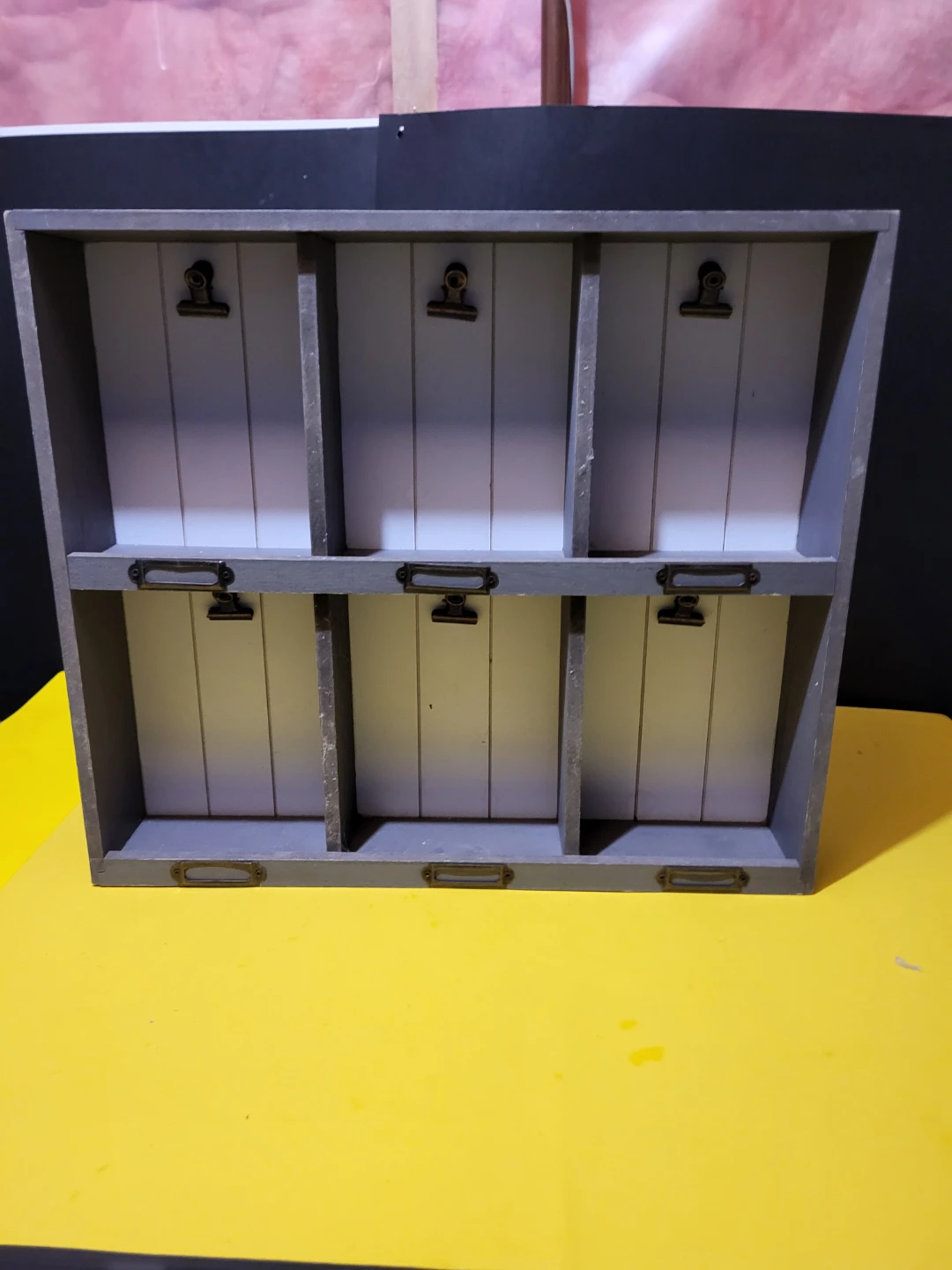 Wall Mounted Organizer Shelf with 6 Compartments