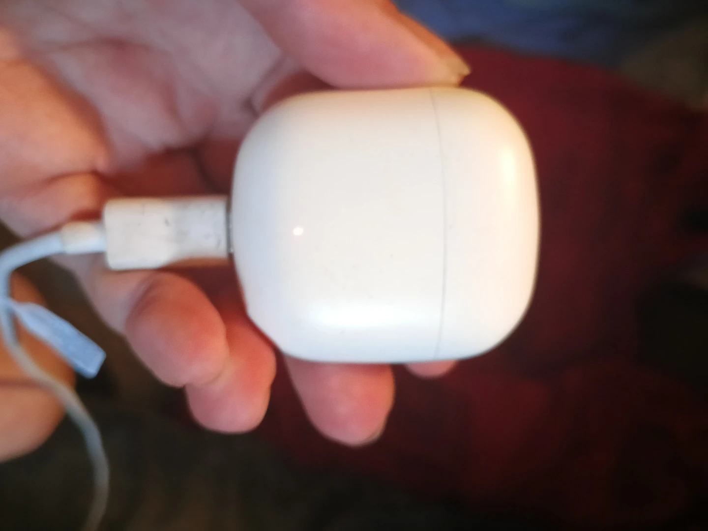 White Wireless Earbuds with Charging Case