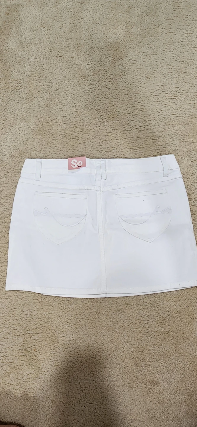 SO White Denim Mini Skirt Size 9 - photo 2