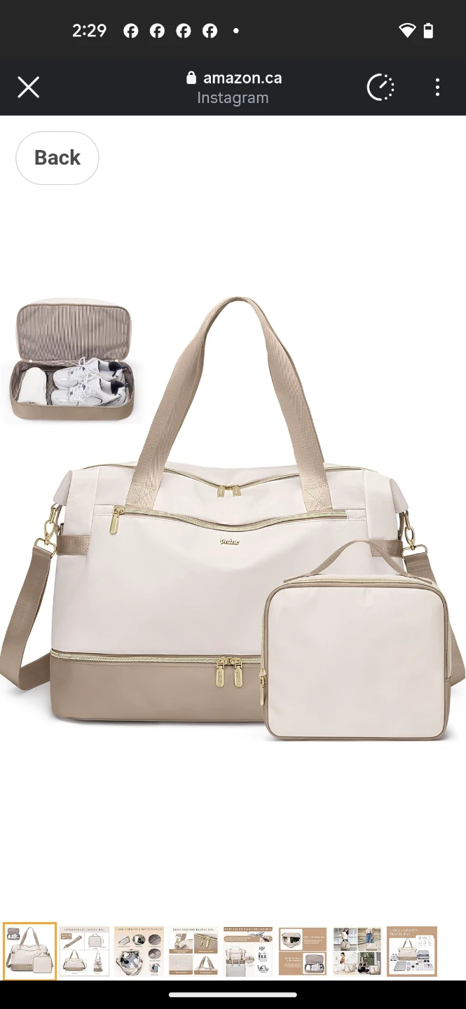 Vnine Travel Weekender Bag