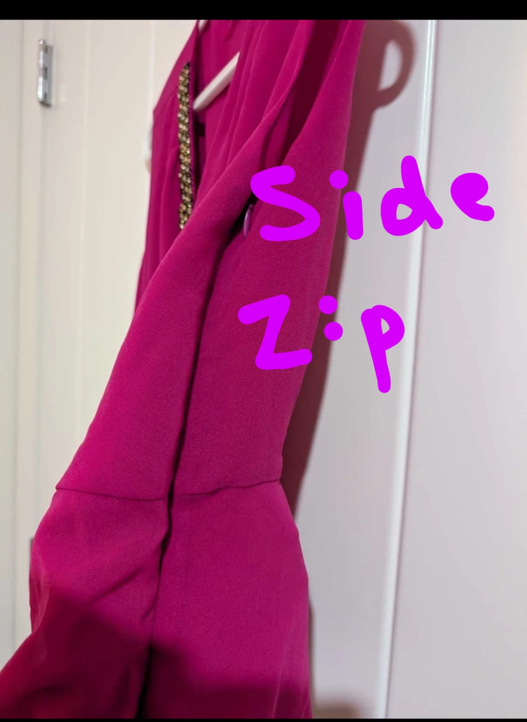 Tristan Women's Pink Peplum Top with Beaded Detail - photo 5