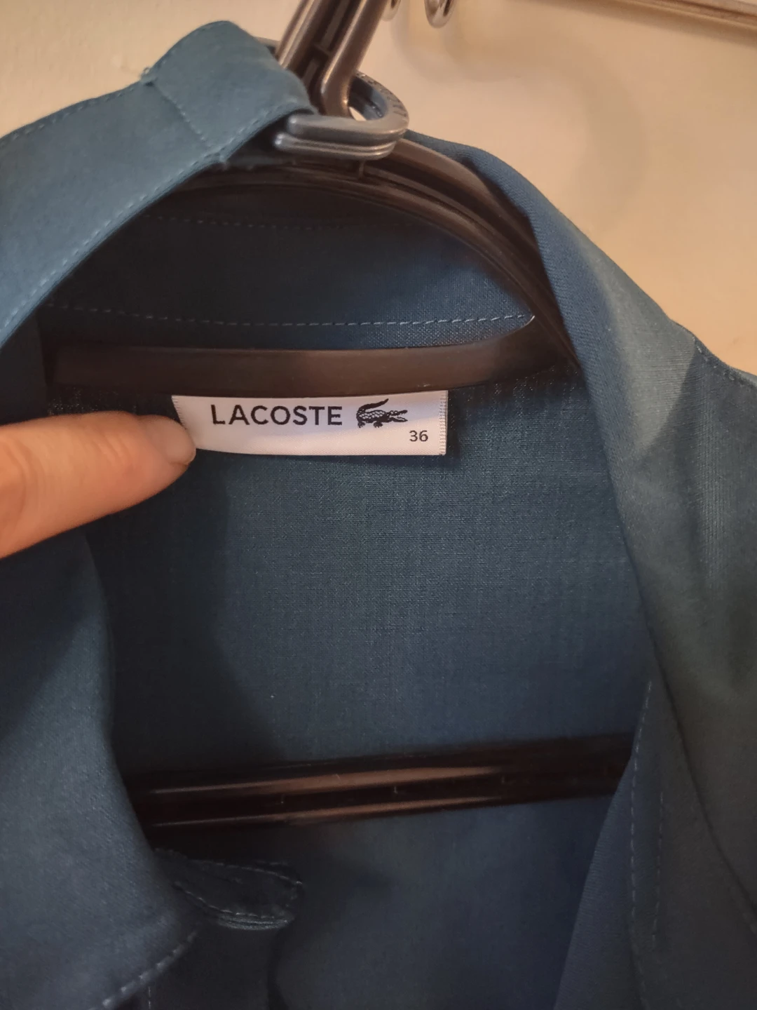 (new)Lacoste Women's Dark Green Button-Up Shirt Dress Size 36 - photo 2