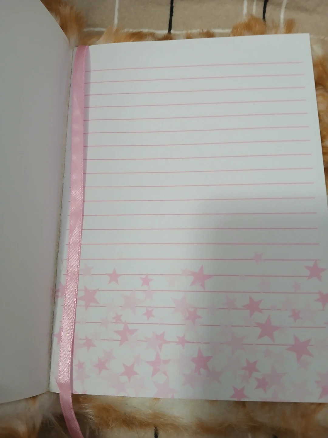 Cute Deer Faux Fur Journal with Ribbon Bookmark - photo 2