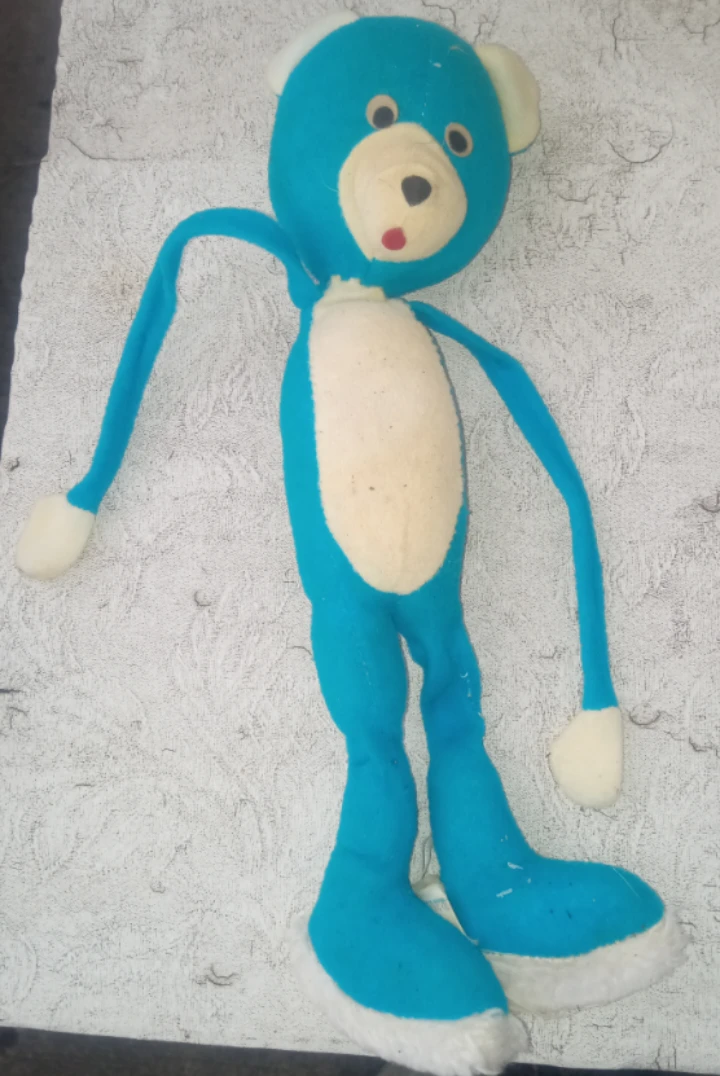 Vintage Acme Plush Stuffed Animal Blue Bear