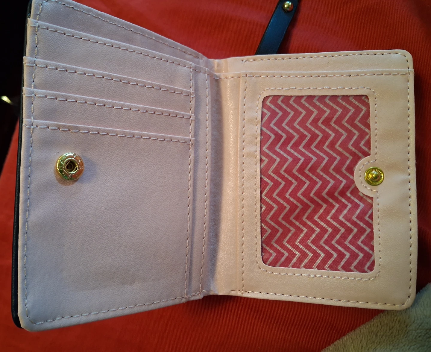 Navy Blue Wallet with Cat Design - photo 5
