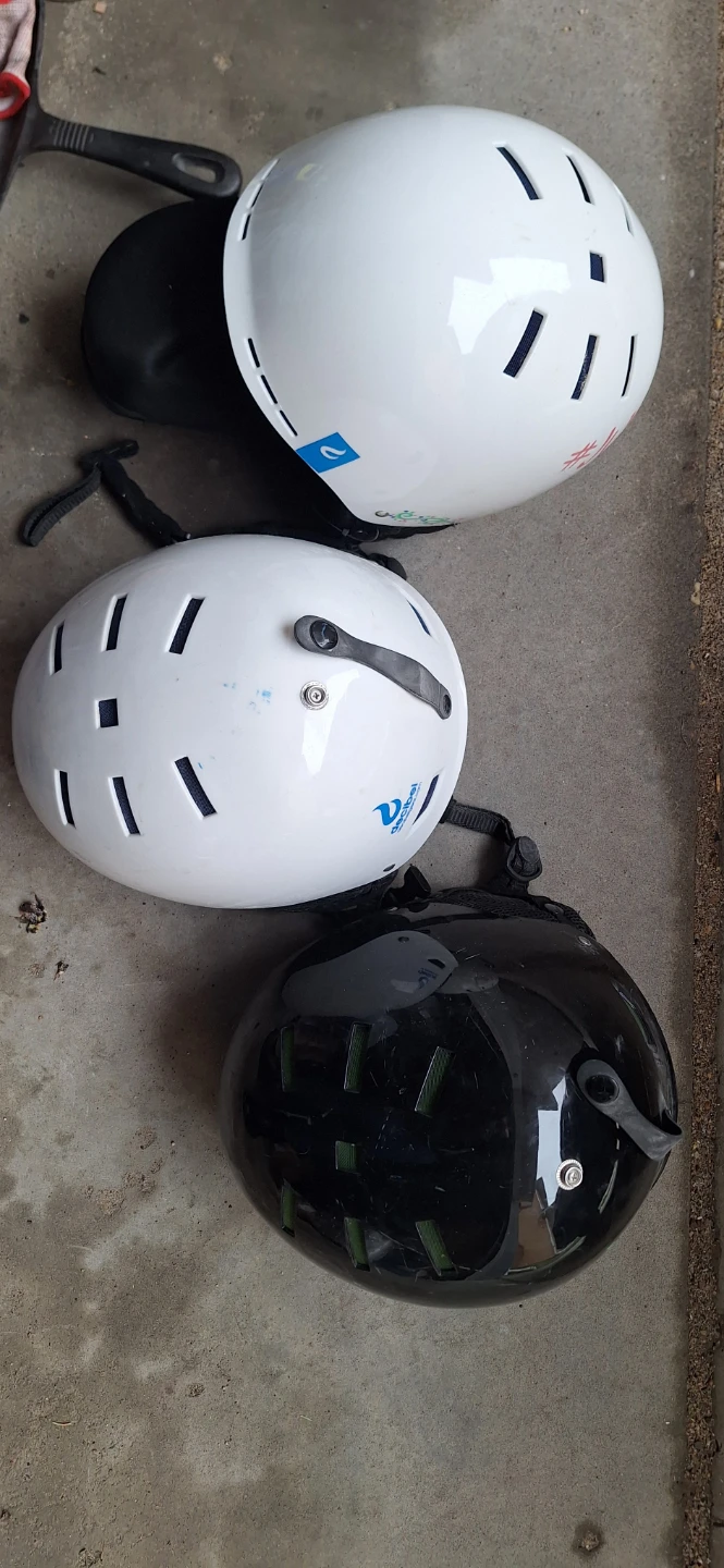 White and black Ski Helmet
