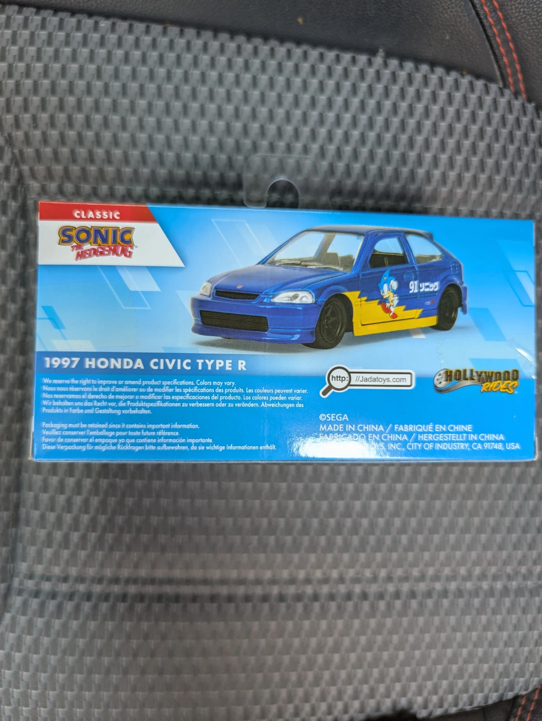 Jada 1997 Honda Civic Type R Sonic the Hedgehog Die-Cast Car - photo 4