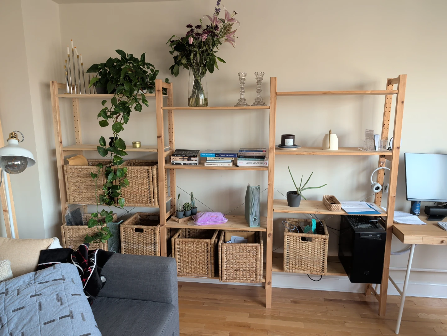 IKEA IVAR Wooden Ladder Bookshelf