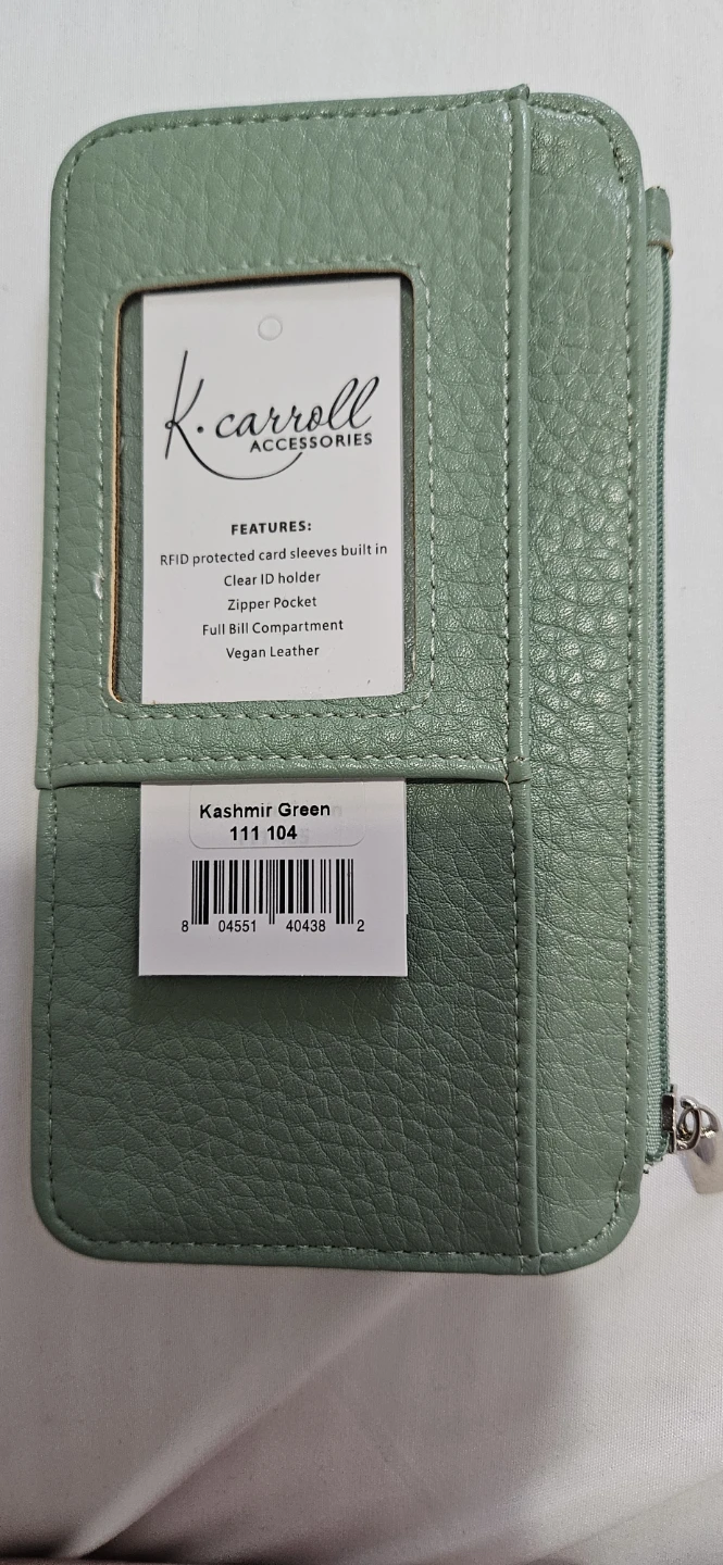 K•carroll Accessories - Credit Card Sleeve (Kashmir Green)