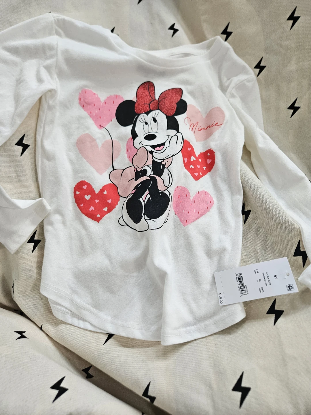 Kids' Minnie Mouse Long Sleeve Shirt - Size 5T