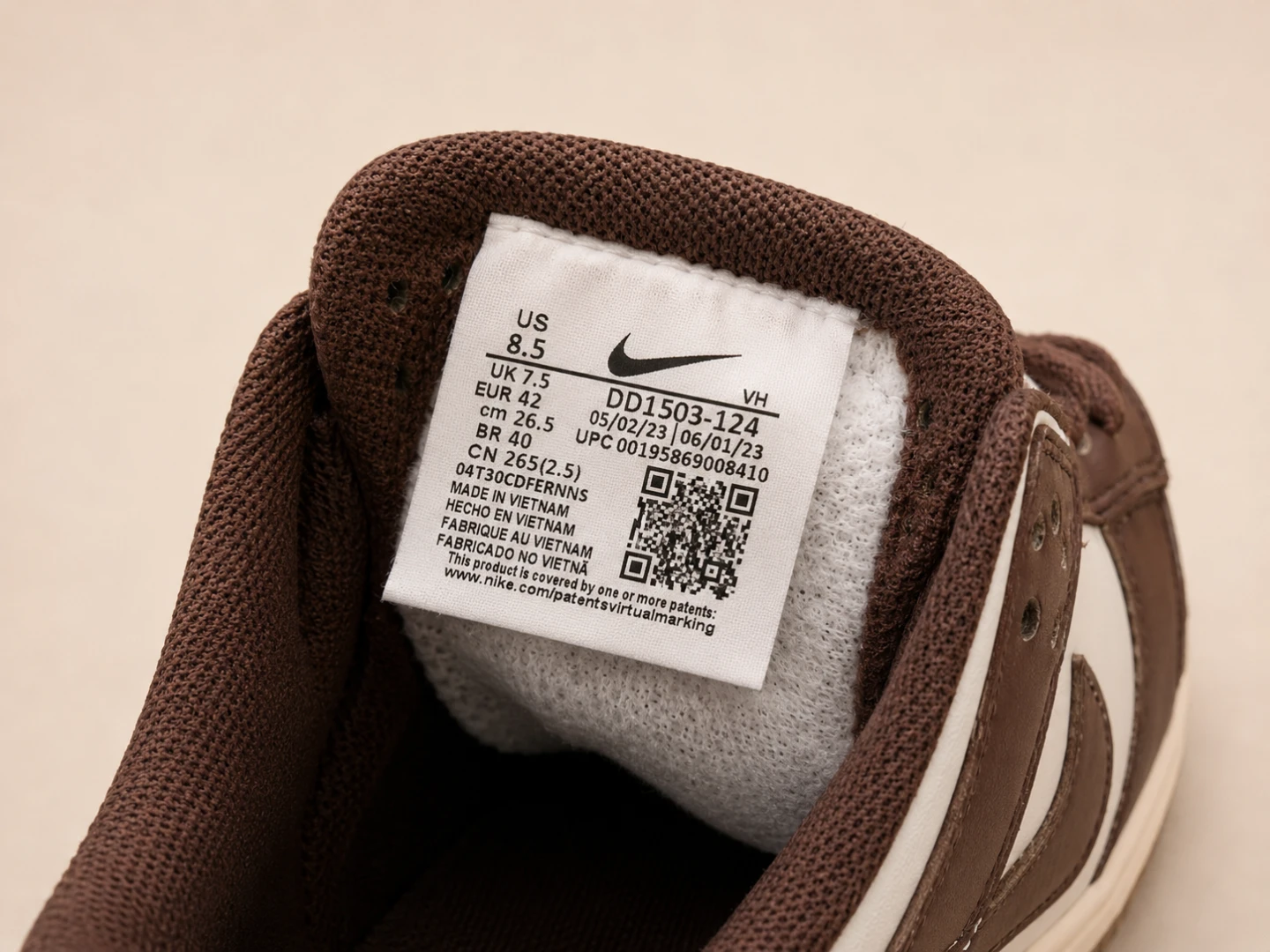 Nike Dunk Low "Cacao" Sneakers - photo 4