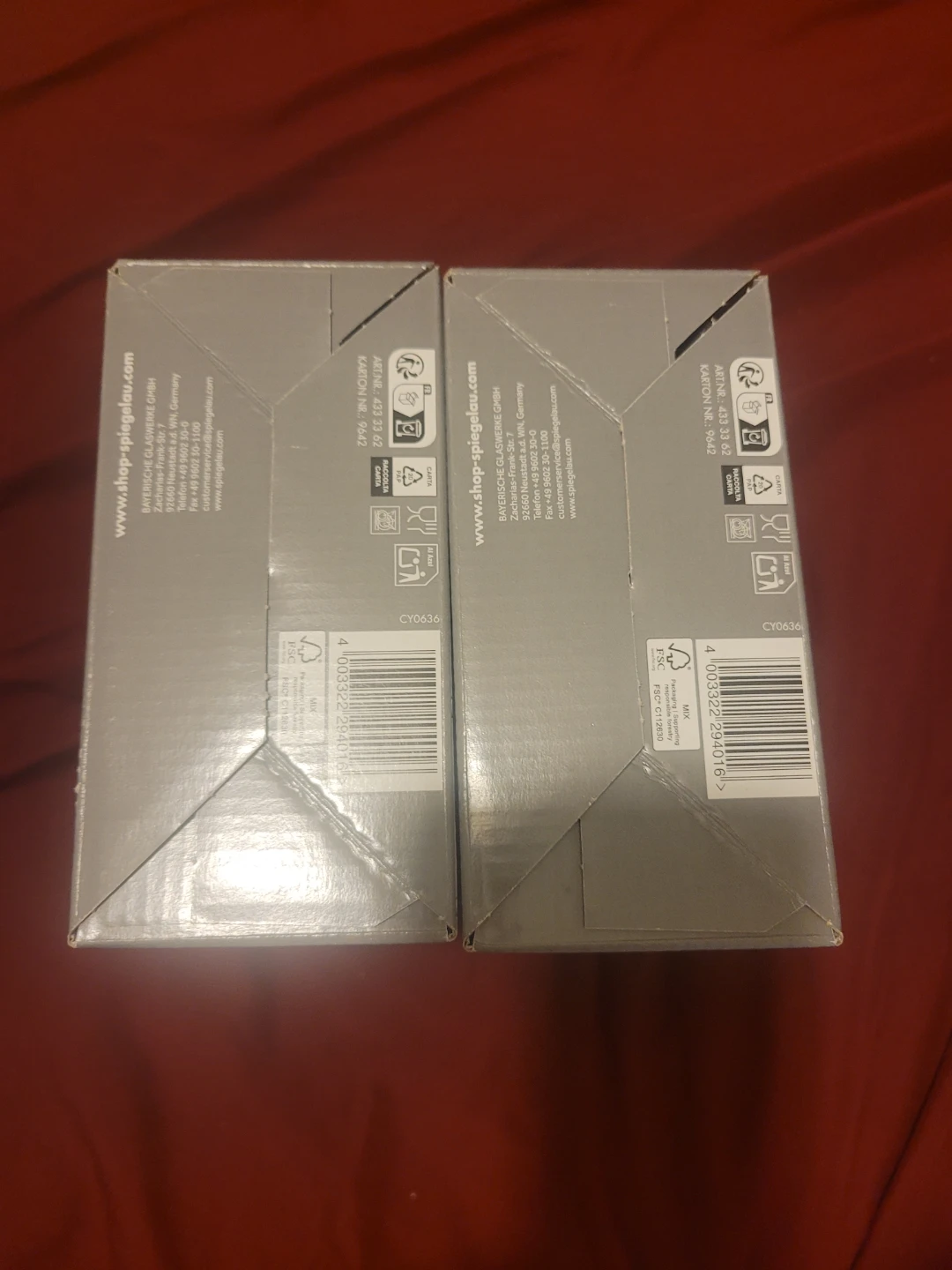 $40/2 boxes or $25/box.Spiegelau Capri wine glasses - photo 3