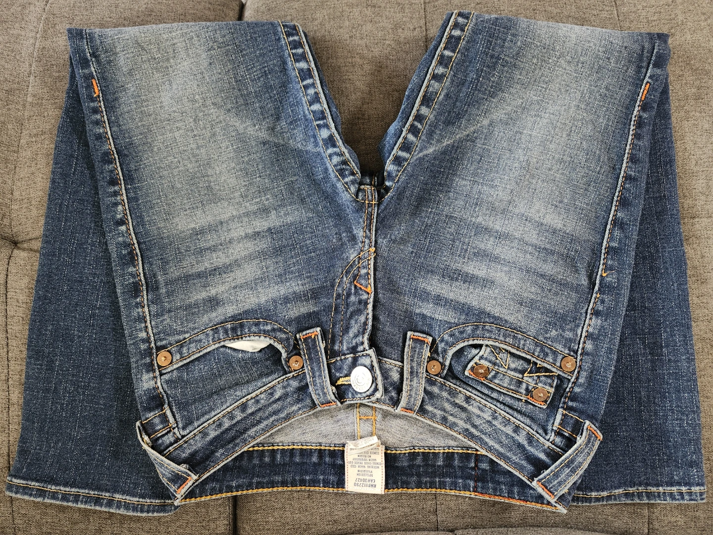 True Religion Jeans Womens Size 27 Bootcut Blue Denim - photo 2
