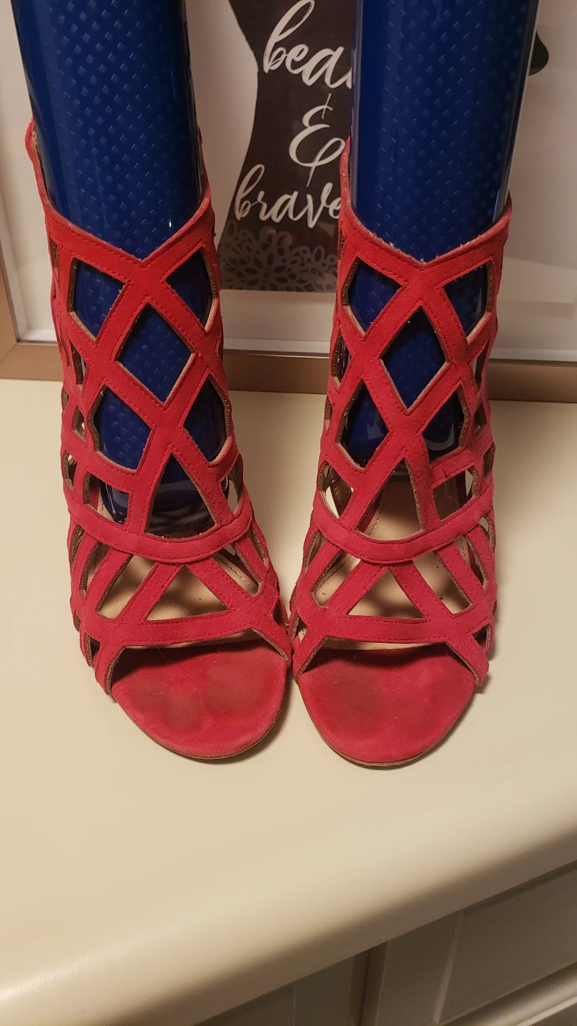Vince Camuto Suede Cutout High Heel Sandals - photo 3