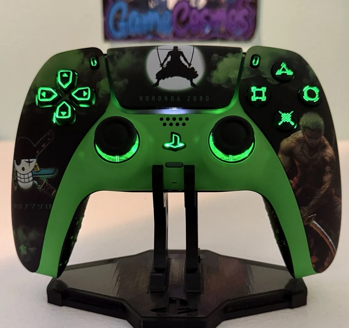 Zoro one piece rgb led ps5 controller - photo 3