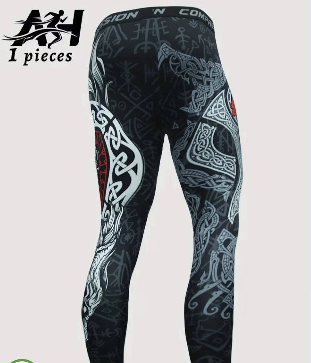 Compression Viking Design Tights - photo 4