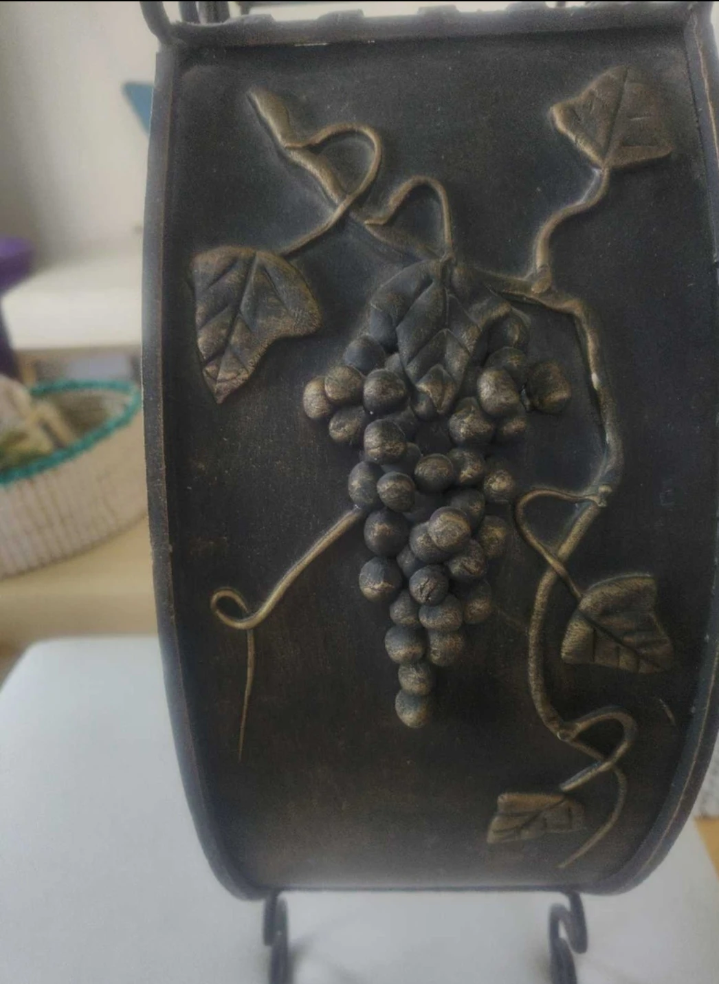 Vintage Wrought Iron Wine Holder - photo 2