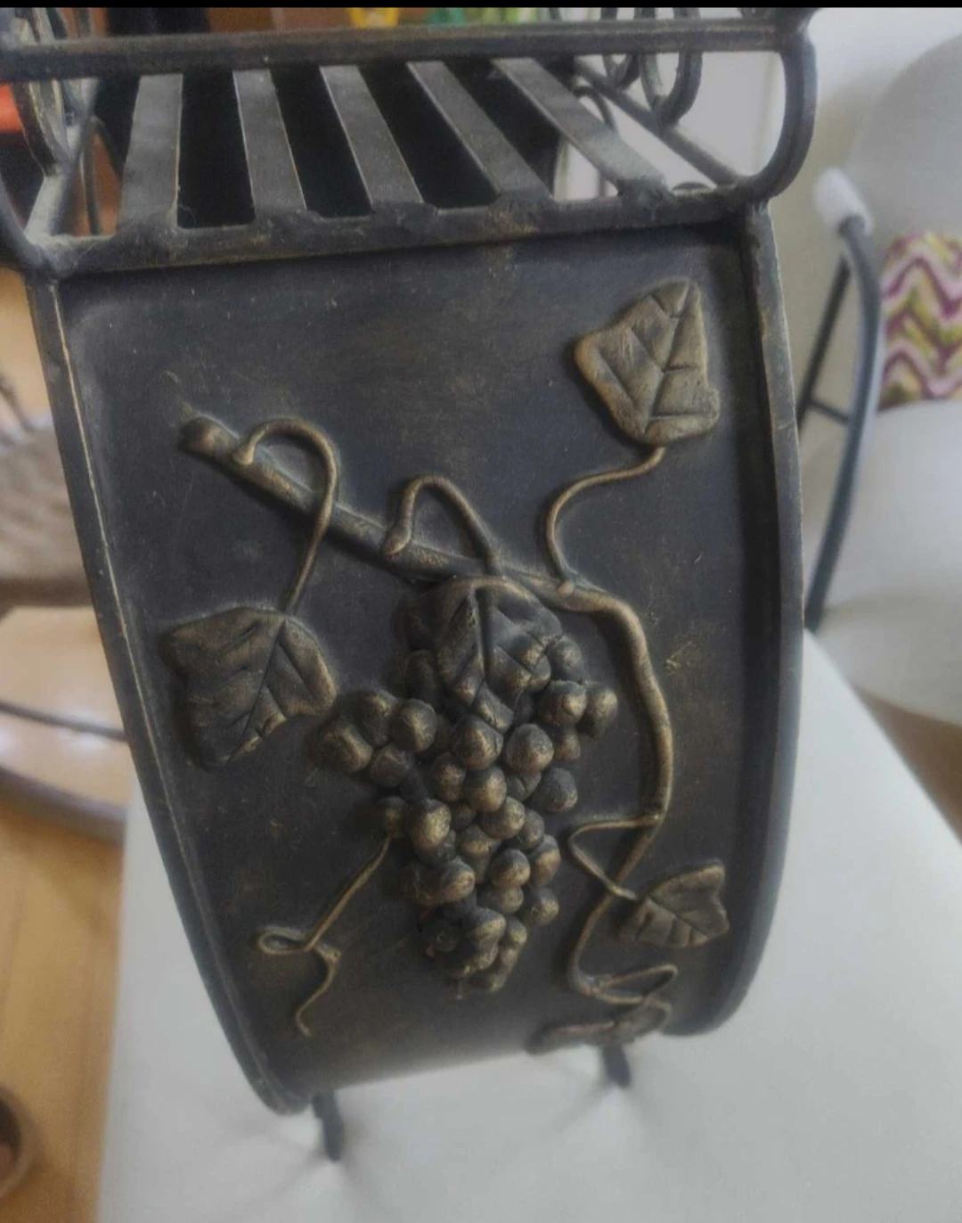 Vintage Wrought Iron Wine Holder - photo 4