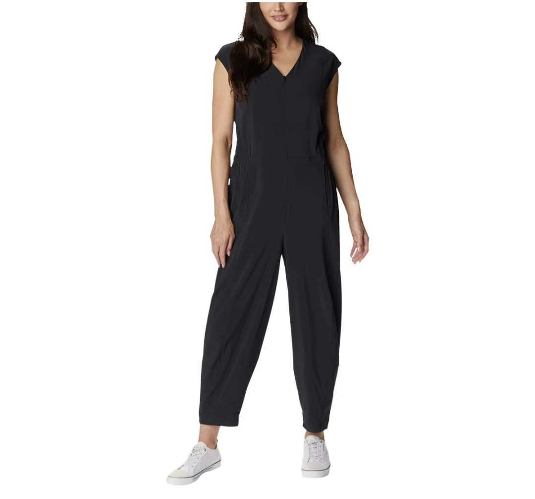 Columbia Black Sleeveless V-Neck Jumpsuit Small