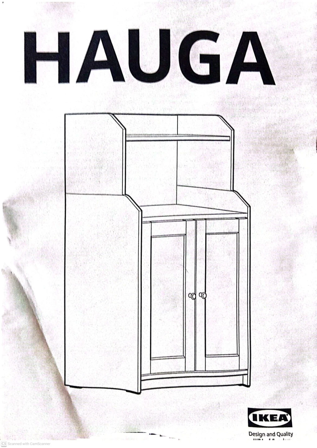 IKEA HAUGA Cabinet with 2 Doors - Gray - photo 2