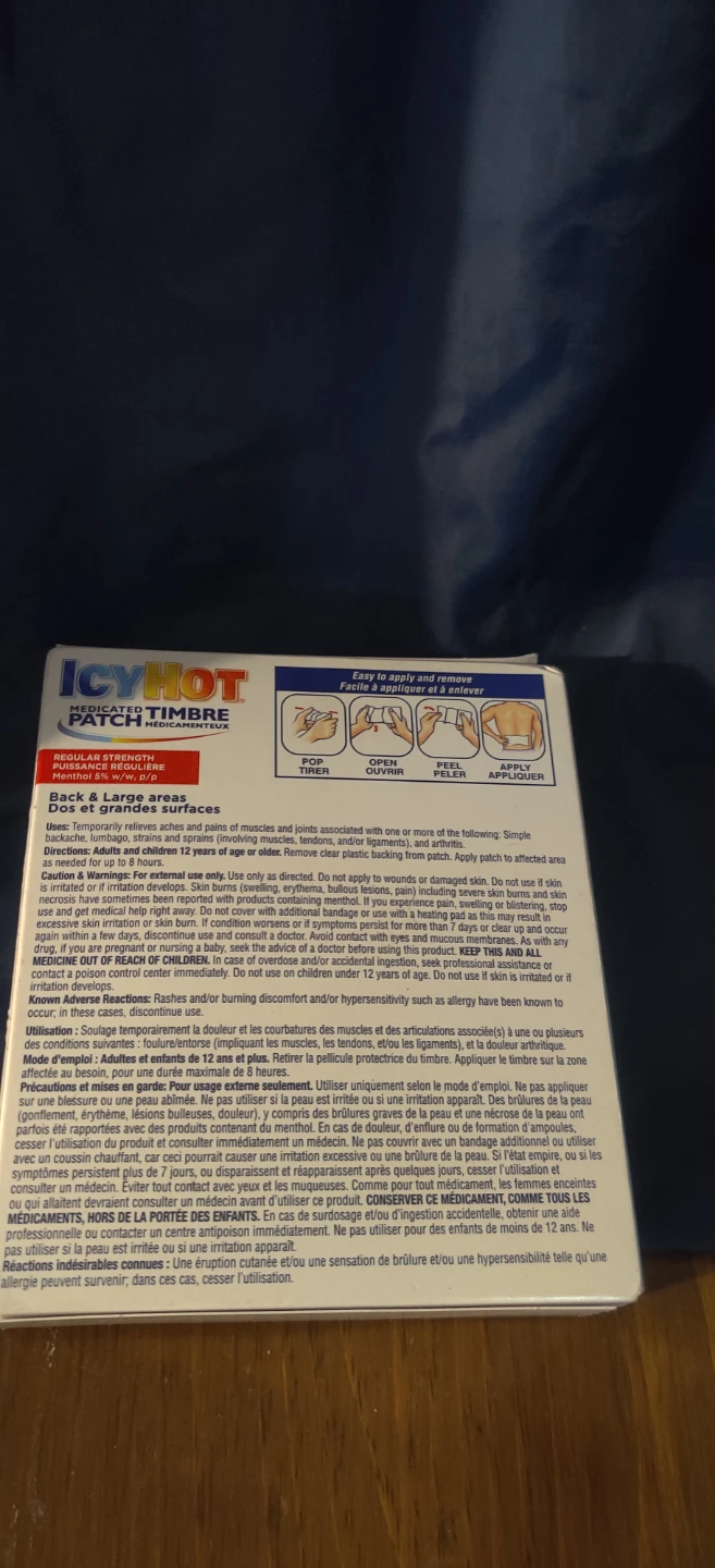 Icy Hot Medicated Patch - Regular Strength Pain Relief - photo 2