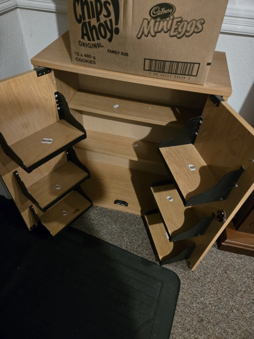 Wooden Storage Cabinet with Lock - photo 2