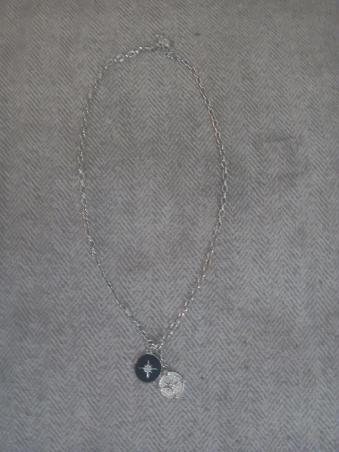 Silver Compass Necklace