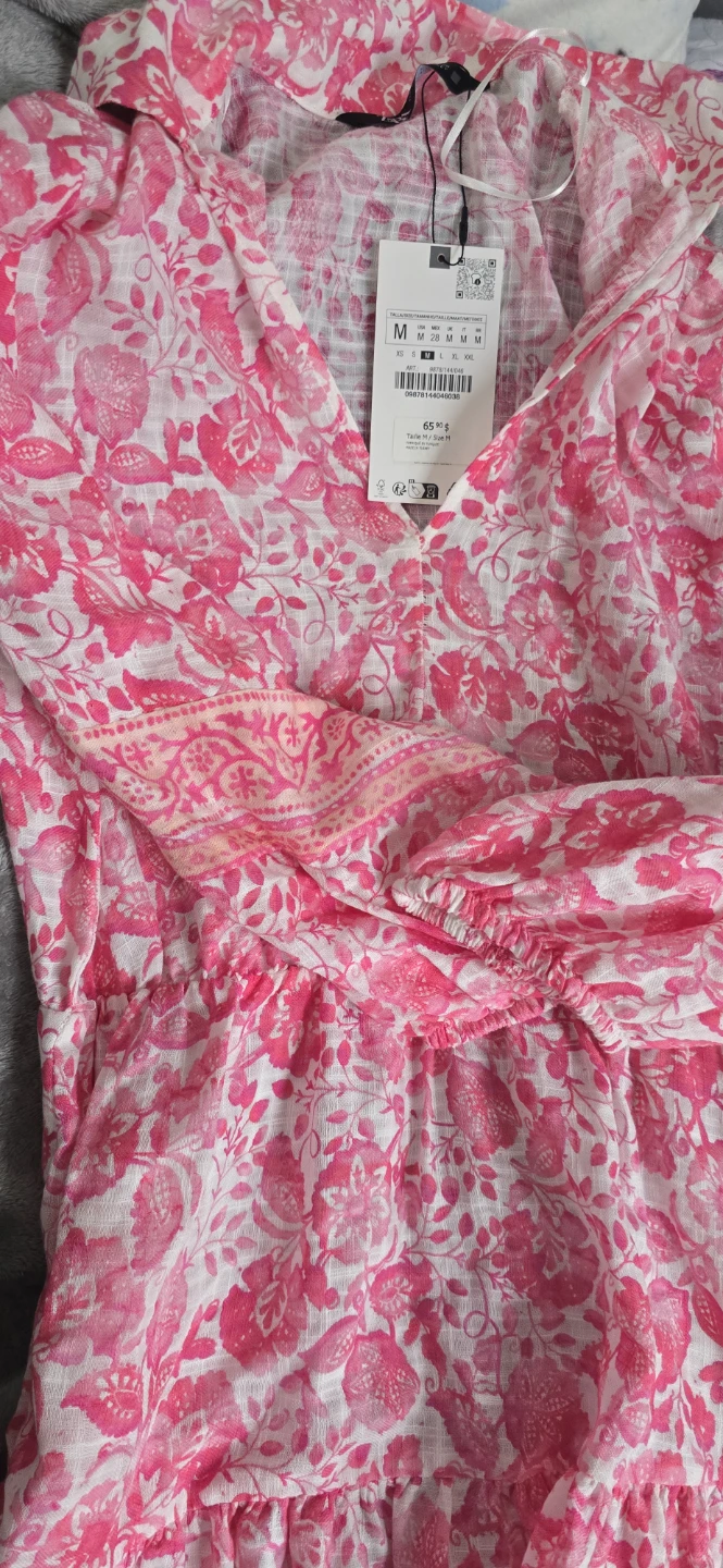Zara Floral Mini Dress - Size M - photo 2