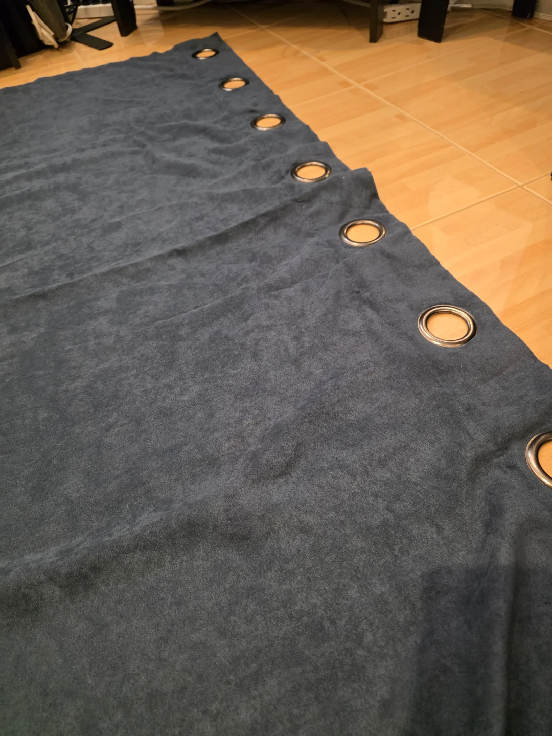 Dark Blue Blackout Grommet Curtain - photo 2