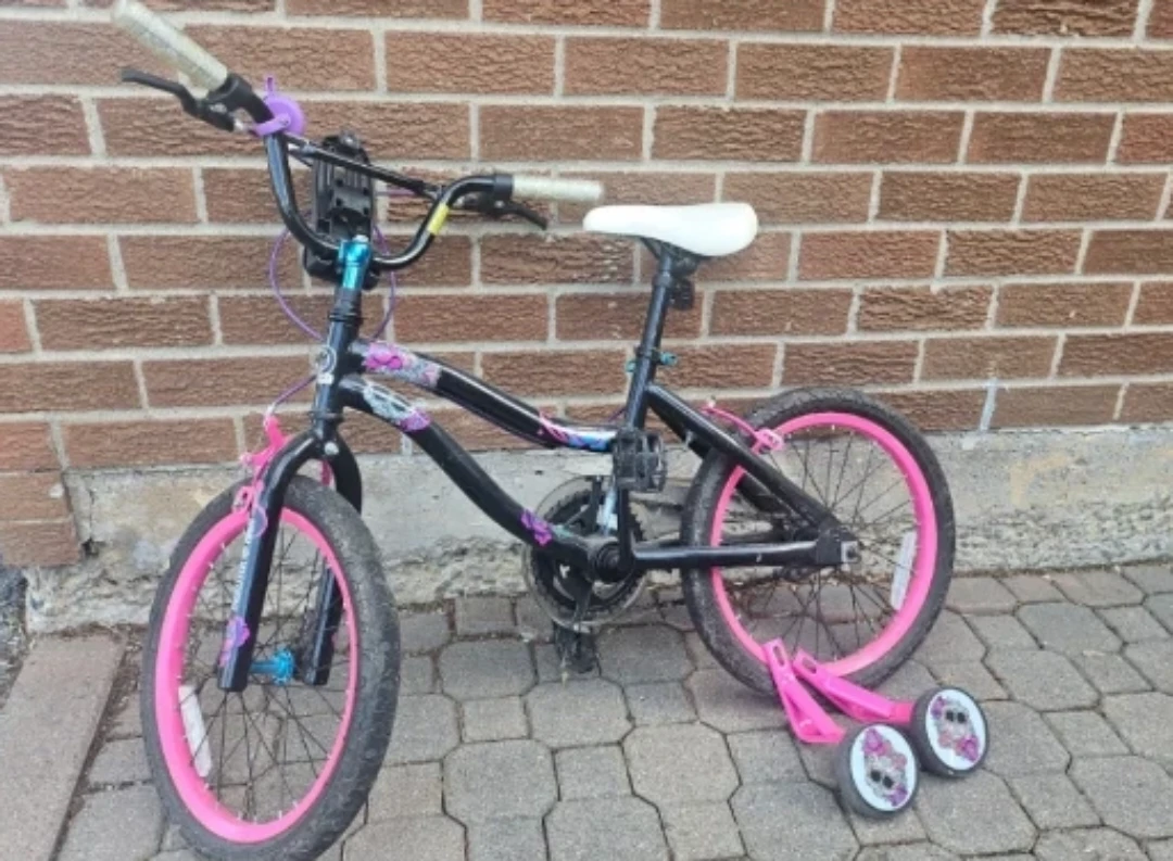 Kids Bike with Training Wheels -  Monster High