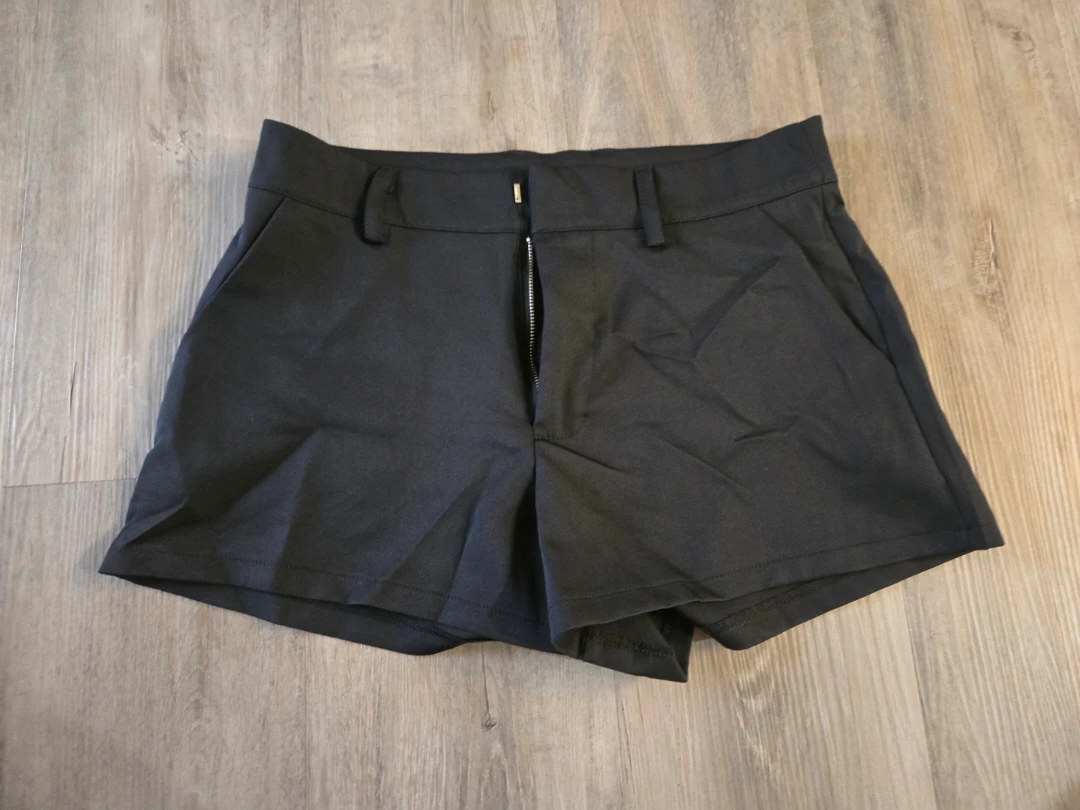 Black High-Waisted Shorts