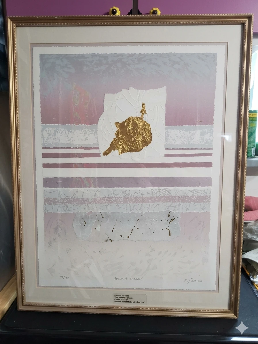 Vintage Ricardo Calero Signed Limited Edition Serigraph