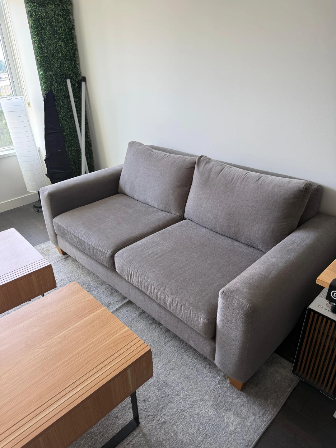 Grey Two-Seater Sofa - Pickup only