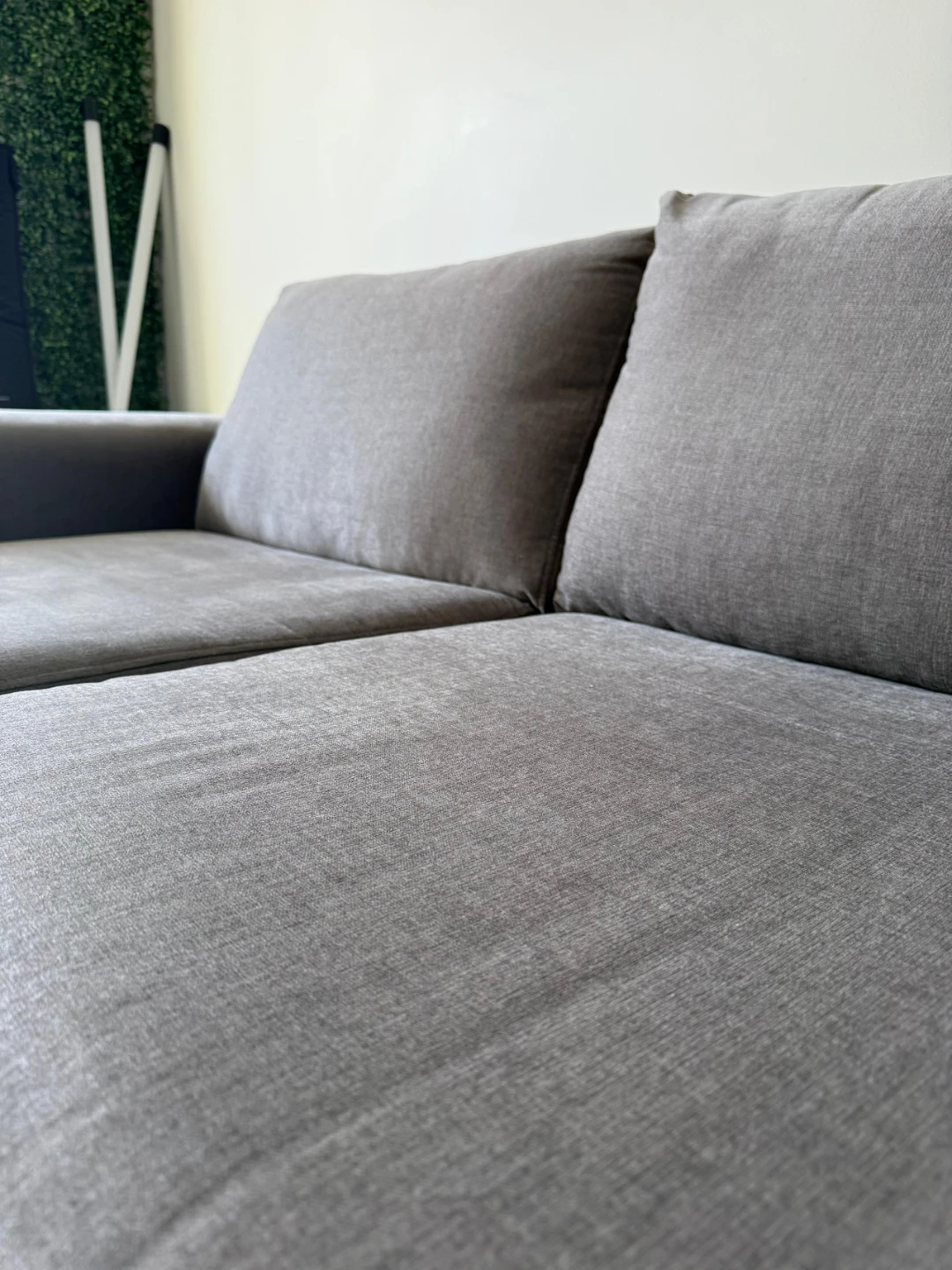 Grey Two-Seater Sofa - Pickup only - photo 3