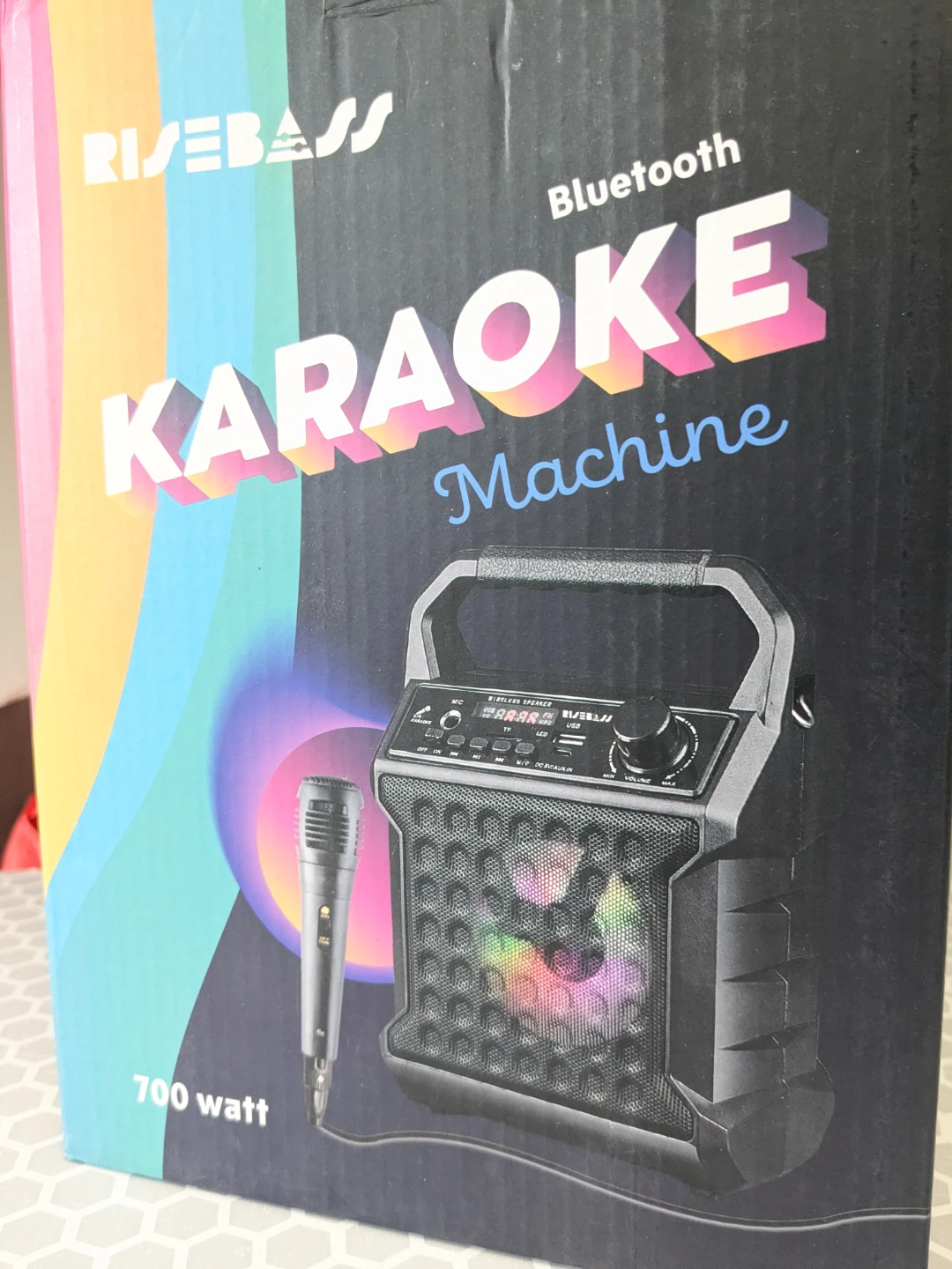 Bluetooth Portable Karaoke System with Microphone ⚽