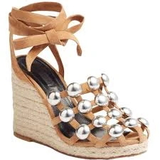 Alexander Wang Suede Wedge Espadrilles