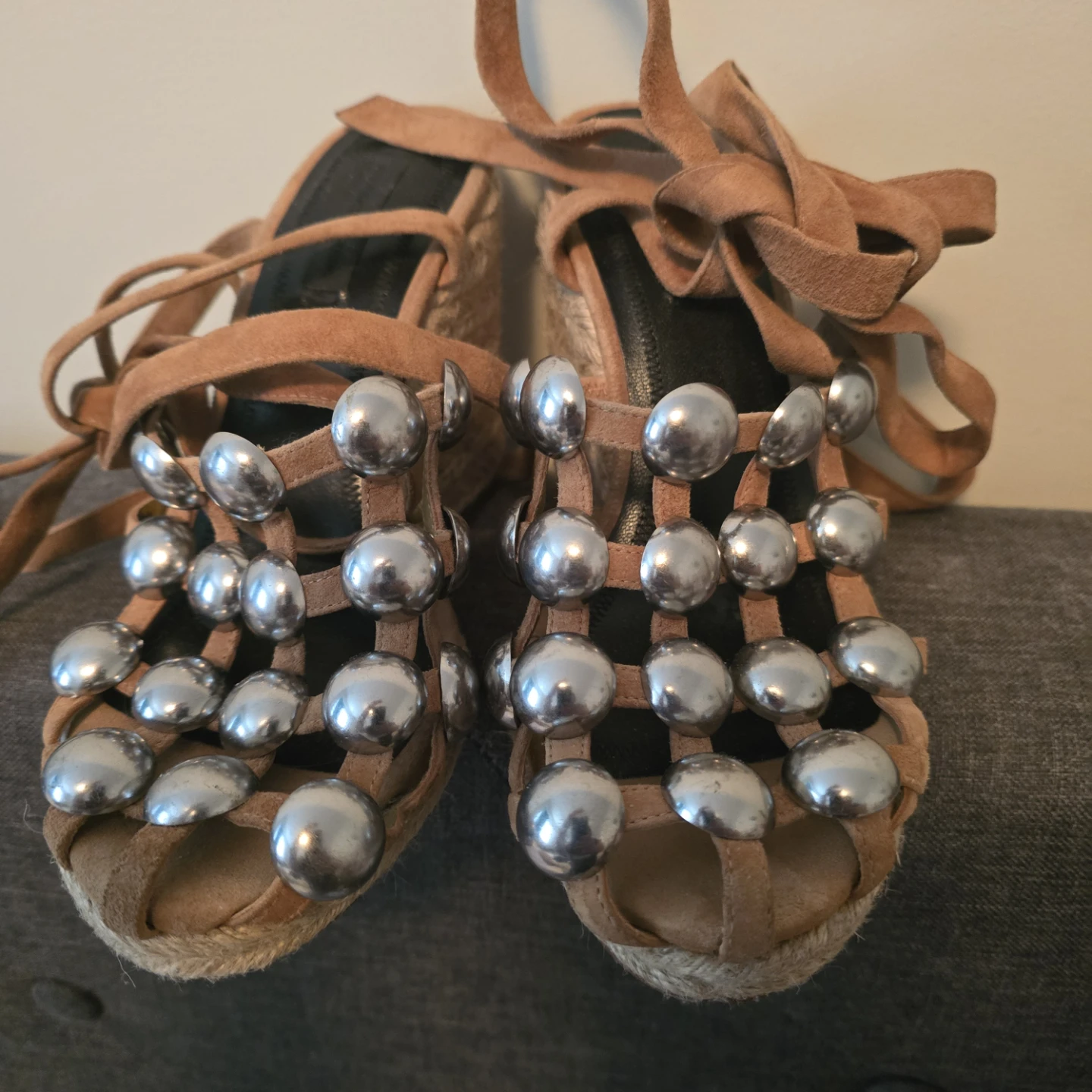 Alexander Wang Suede Wedge Espadrilles - photo 2