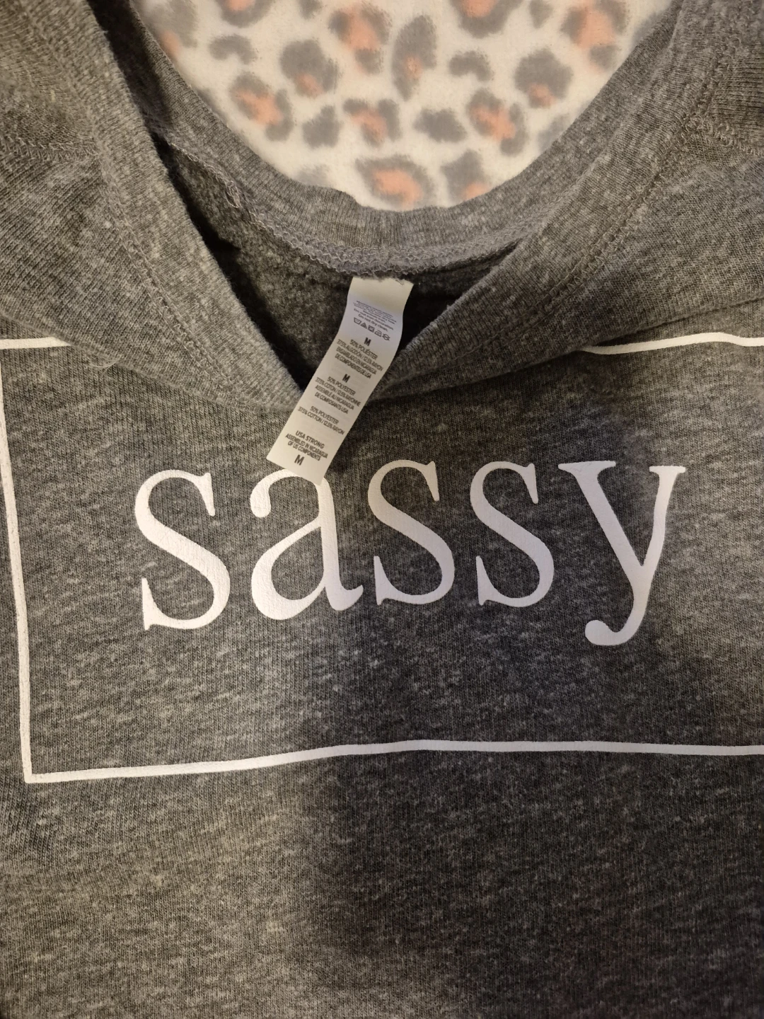 Grey 'Sassy' Sweatshirt - Size Medium - photo 2