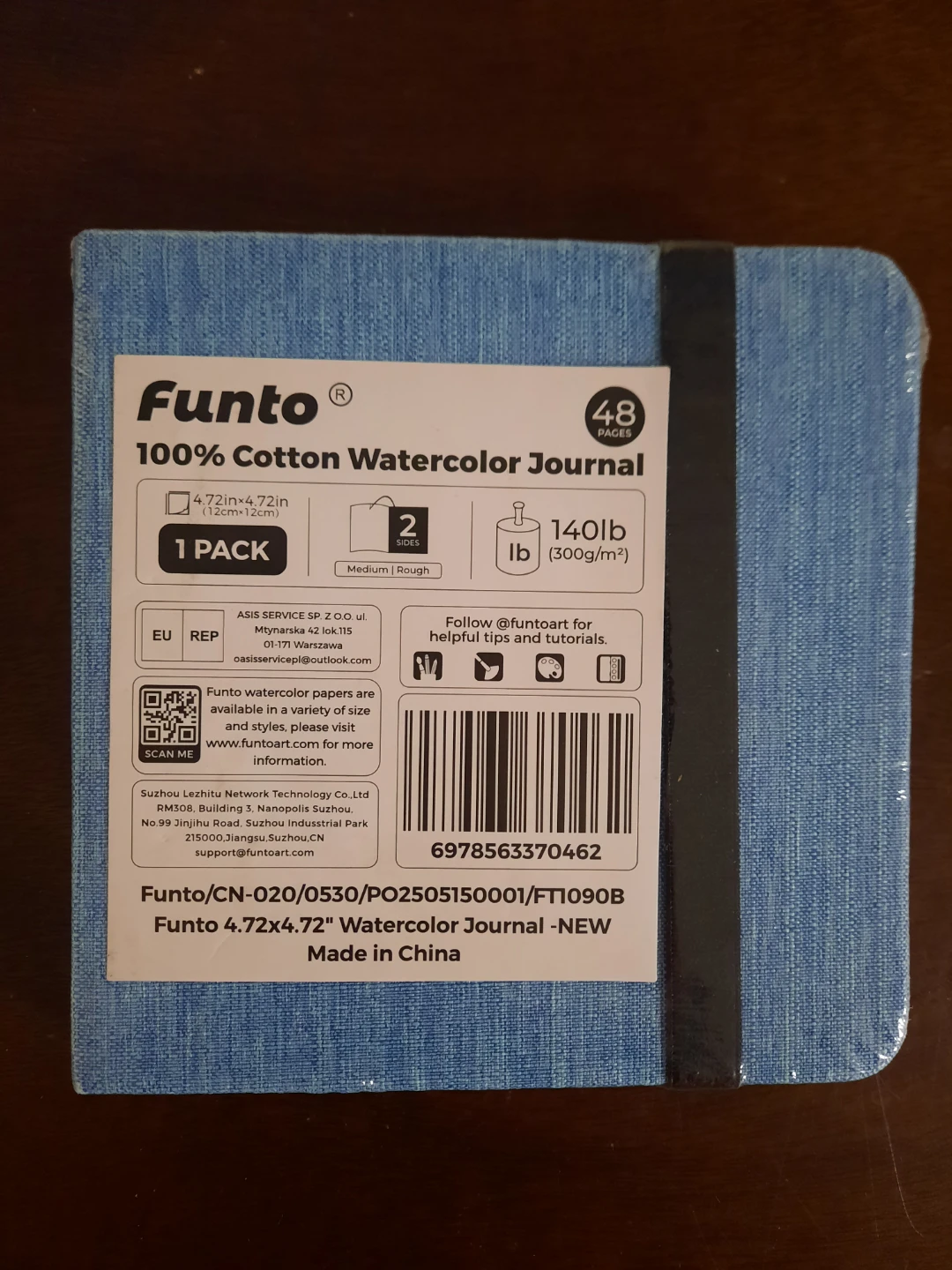 Funto 4.72" Watercolor Journal