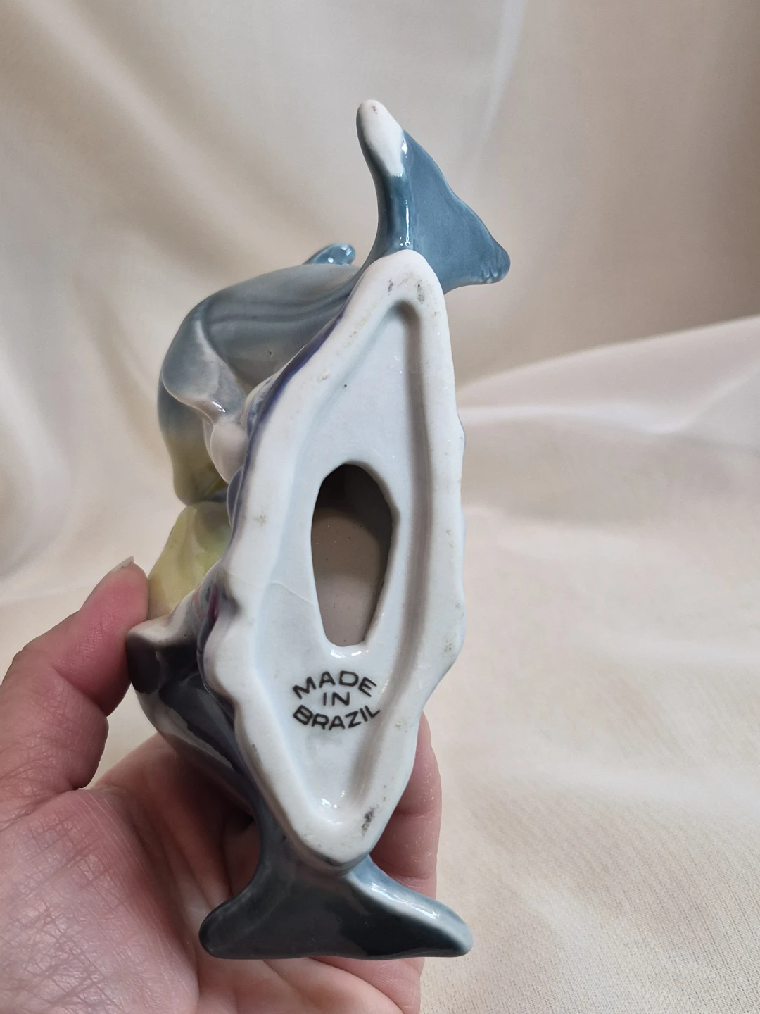 So Cute Porcelain Dolphins Figurine 5 1/2" x 4" - Brazil - photo 3