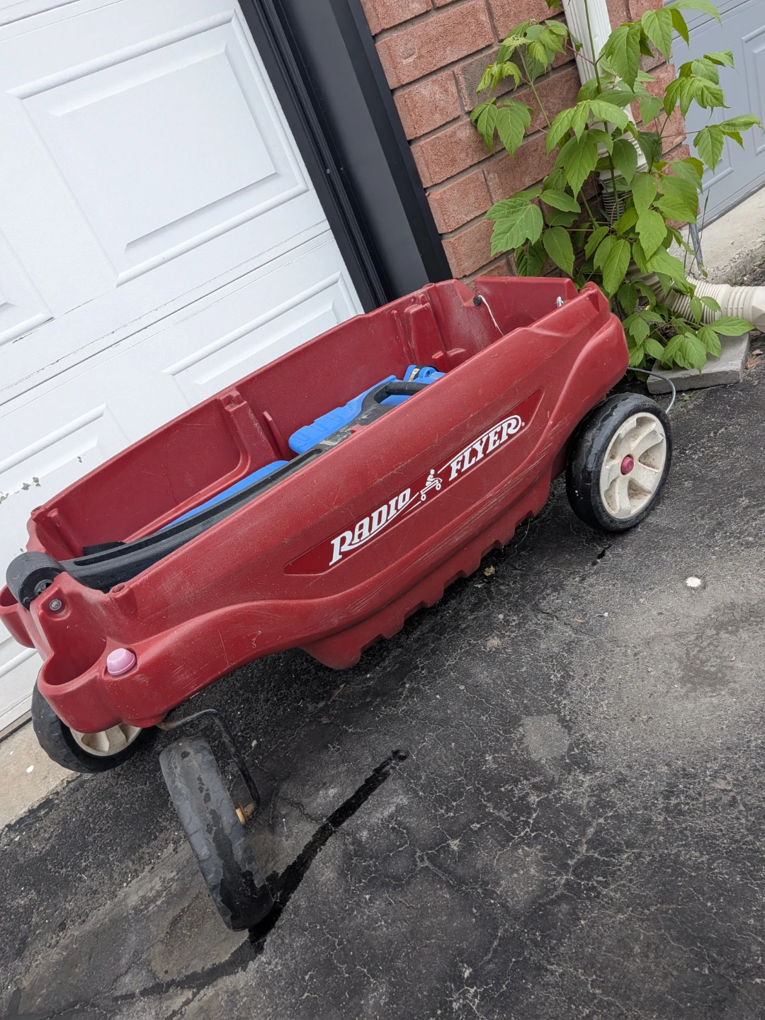 Red Radio Flyer Wagon with Blue Seats - photo 3